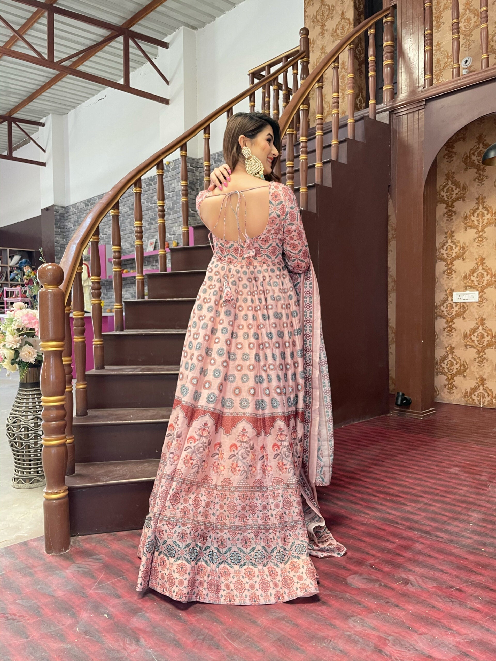 gajra chanderi set