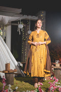 barnie mustard suit set