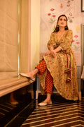 melina beige cotton suit set