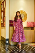 maahi purple cotton suit set